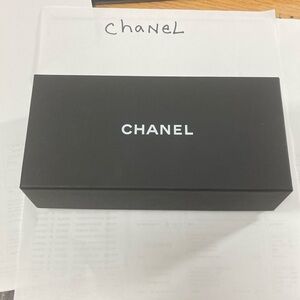 New Chanel black eyeglasss case